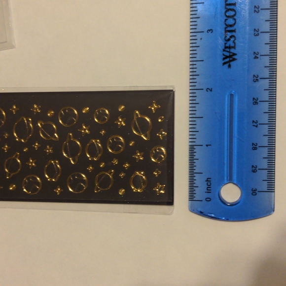 Space theme stationery set: sticky notes, stickers, paperclips - Picture 3 of 16